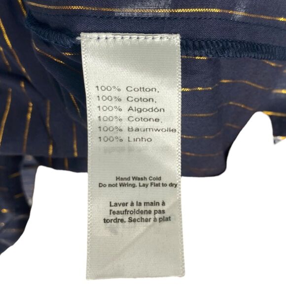 NWT India Collection by Emersen Fry Frances Maritime Lurex Women's Maxi Dress - Picture 9 of 13